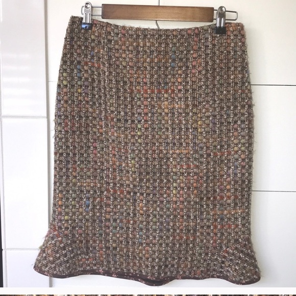 Rebecca Taylor Tweed Skirt, sz 4 - Picture 1 of 5